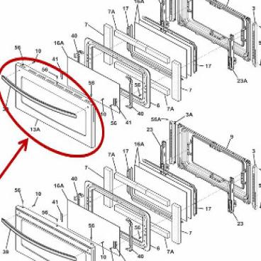 Frigidaire Part# 807939201 Door Assembly (OEM)