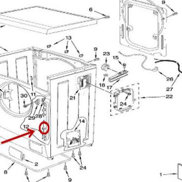 Whirlpool Part# 8182322 Support (OEM)