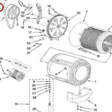 Whirlpool Part# 8182440 Screw (OEM)