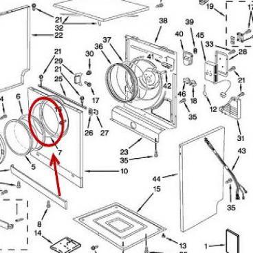 Whirlpool Part# 8182515 Gasket (OEM)