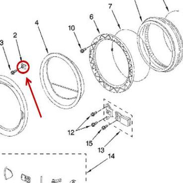 Whirlpool Part# 8182517 Retainer (OEM)