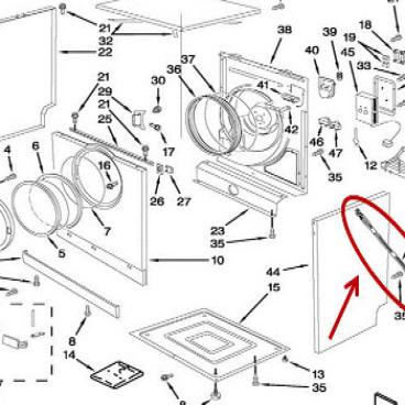 Whirlpool Part# 8183114 Wire Harness (OEM)