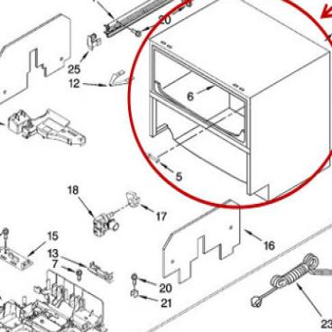 Whirlpool Part# 8194055 Cabinet (OEM)