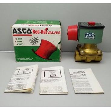 Asco Part# 8210G33VM 3/8 inch N/O 120v Medium Vacuum Valve (OEM)