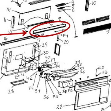 Dacor Part# 82792 Sleeve (OEM) Front, Rv36