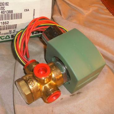 Asco Part# 8320G182MS 1/4 Inch NC, 3-Way 210# Air 225 Water M/OP (OEM)