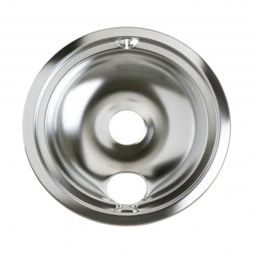 GE JB255DJ3WW Burner Drip Bowl (6 in, Chrome) - Genuine OEM