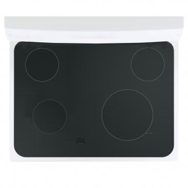 GE JB620DF2WW Glass Cooktop Assembly (White) - Genuine OEM