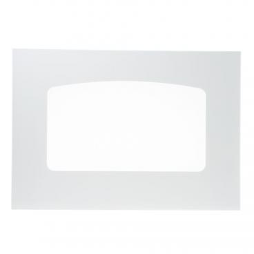 GE JBP71EK3BB Outer Door Glass (White) - Genuine OEM