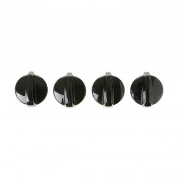 GE JGB920BEC2BB Burner Control Knob Kit (4 Pack) - Genuine OEM