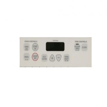 GE JGBP28TEL1WW Oven Controls Button Overlay (White) - Genuine OEM