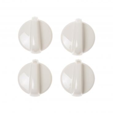 GE JGBP86CEB5CC Burner Control Knob (4 Pack, Bisque) - Genuine OEM