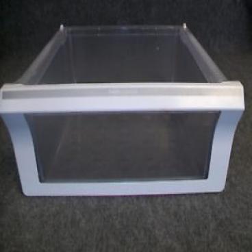 GE PFSF6PKXCWW Complete Vegetable Crisper Drawer Assembly - Genuine OEM