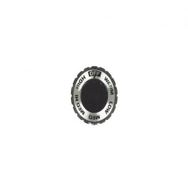 Hotpoint RS647GxJ6 Burner Control Knob (Black/Stainless) - Genuine OEM