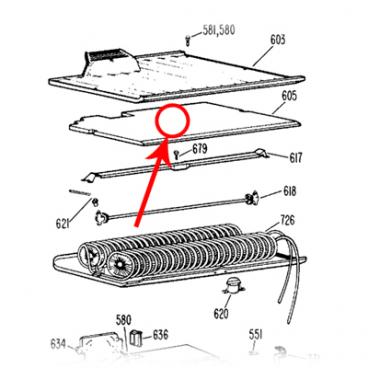 GE Part# WR17X1346 Evaporator Cover Assembly (OEM) w/ Shield