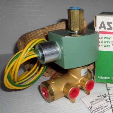 Asco Part# HT8345G1 1/4 Inch 4-Way 10/150# Brass Solenoid (OEM)