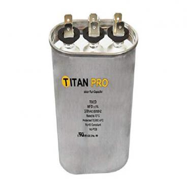 Packard Part# TOCFD405 Oval Run Capacitor (OEM) 40+5 MFD 440/370V