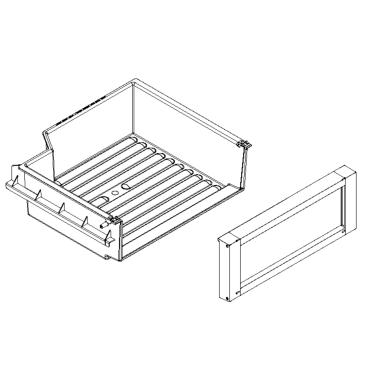 Whirlpool Part# W10884286 Meat Pan Assembly - Genuine OEM