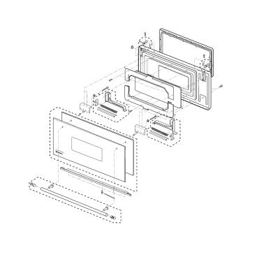 GE Part# WB56X10402 Door Assembly - Genuine OEM