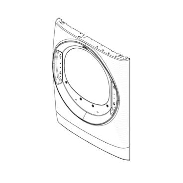 GE Part# WE10X29591 White Front Panel - Genuine OEM