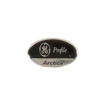 GE Part# WR04X10103 Nameplate (OEM) Black