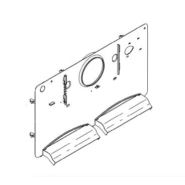 GE Part# WR17X12817 Evaporator Cover - Genuine OEM