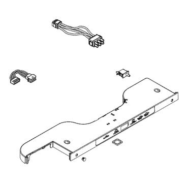 GE Part# WR55X25691 Top Interface Assembly (White) - Genuine OEM