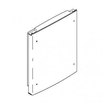 GE Part# WR78X27149 Full Faced Door Assembly - Genuine OEM