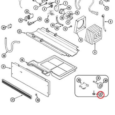 Whirlpool Part# 61002105 Leg (OEM)