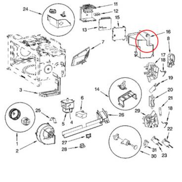 Whirlpool Part# 8206494 Air Guide (OEM)