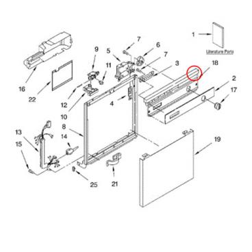 Whirlpool Part# 8274798 Console (OEM)