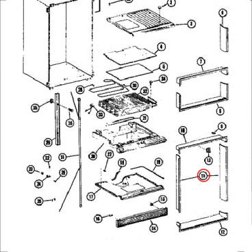 Whirlpool Part# D3951712 Breaker Frame (OEM)