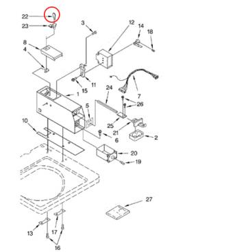 Whirlpool Part# W10123497 Escutcheon (OEM)