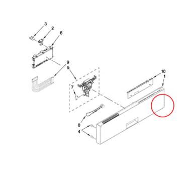 Whirlpool Part# W10194827 Control Panel (OEM)