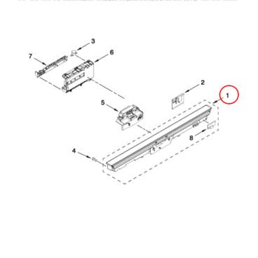 Whirlpool Part# W10481148 Control Panel (OEM)