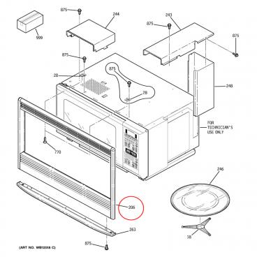 GE Part# WB07T10568 Trim Assembly 27 (OEM) Stainless Steel