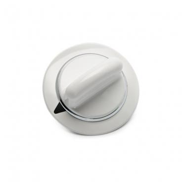 GE DBXR300GG6WS Timer Knob (White W/ Chrome Trim) Genuine OEM