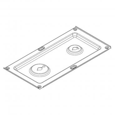 KitchenAid KDRS467VMW00 Burner Drip Pan - Genuine OEM