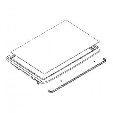 LG LTC24380SB00 Glass Shelf Assembly Genuine OEM