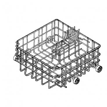 Maytag DWU7910BAM Lower Dishrack (rack only) - Genuine OEM