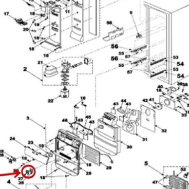 Samsung Part# DA63-00856A Purifier Cover (OEM)