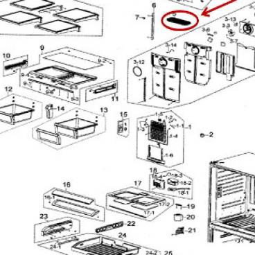 Samsung Part# DA63-03738A Led Lamp Cover (OEM)