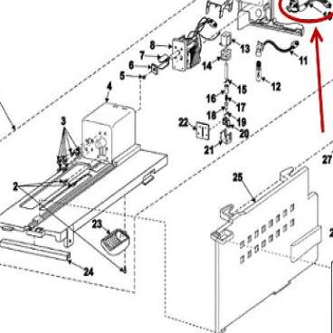 Samsung Part# DA96-00036A Eject Motor with Harness Assembly (OEM)