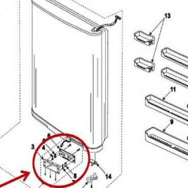 Samsung Part# DA97-00352Y Control Panel Cover Assembly (OEM)