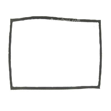 Estate T8RXNGFWD00 Refrigerator Door Gasket - Black - Genuine OEM