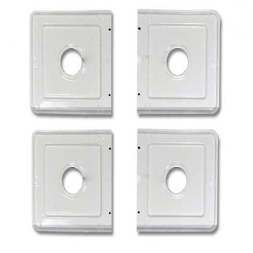 Frigidaire FGC30S4HWA Drip Pan Set (4 Pc, White) - Genuine OEM