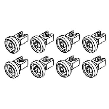 Electrolux EI24ID30QS5B Dishrack Roller Wheel Kit - Genuine OEM