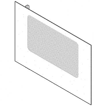 Frigidaire FCRC301CAWB Outer Door Glass Assembly - White - Genuine OEM