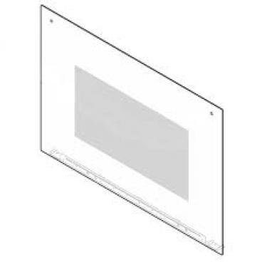 Frigidaire FFED3026TBA Outer Oven Door Glass Panel - White - Genuine OEM