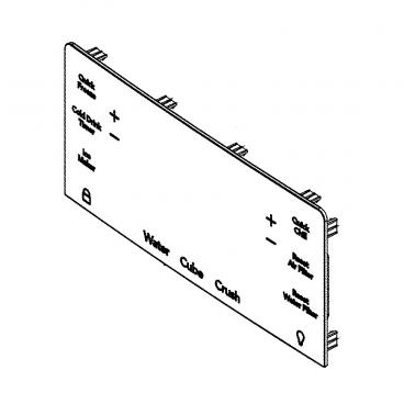 Frigidaire FG4H2272UF Water/Ice Dispenser Touchpad - Genuine OEM